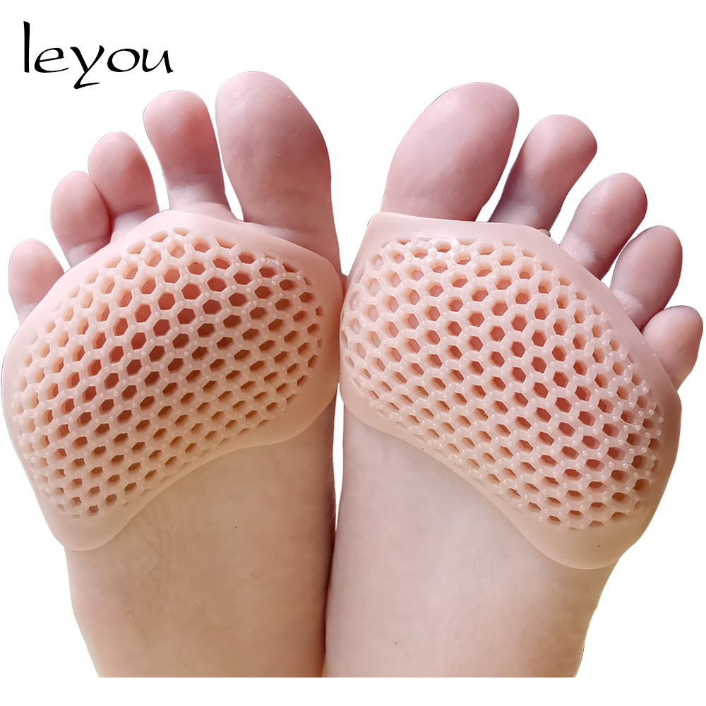 Clear Gel Silicone Foot Forefoot Half Sole Insoles Shoes Care Cushion Pad UKLQ