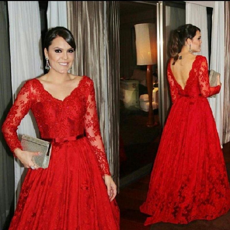 vestido mae do noivo vermelho