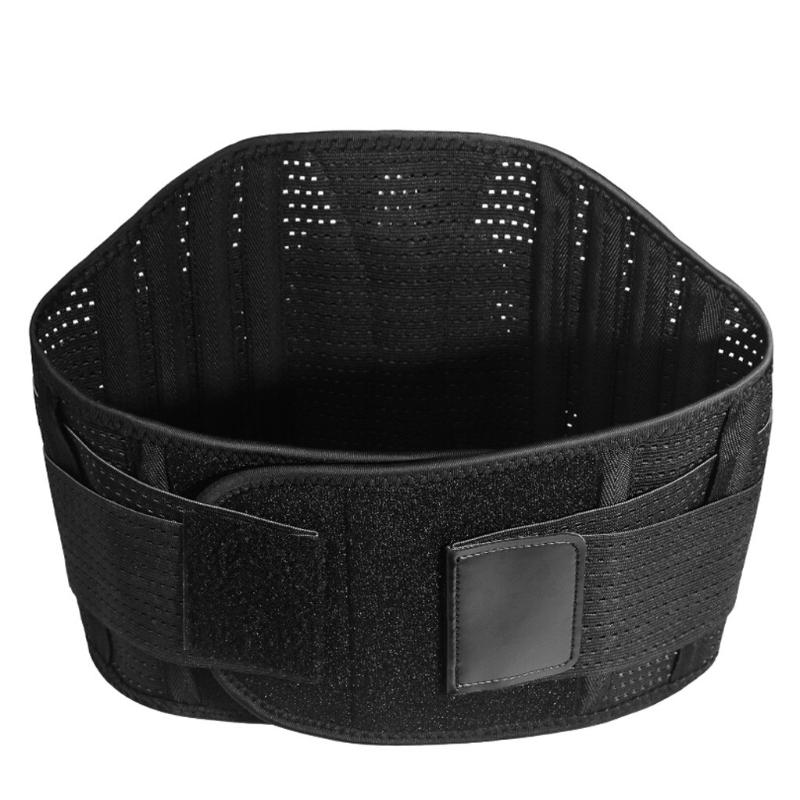 

Sport Waist Support Breathable Double Pull Back Lumbar Belt Brace Body Shaper Corset Waist Trainer For Women Men Gym Pain Relief, Black