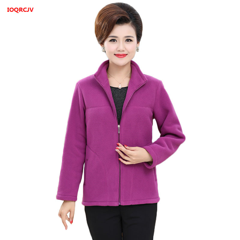 

2020 New Winter Middle-aged Short Jacket Women Mother Plus Velvet Coat Female fleece jackets Plus Size 5XL Casual Outerwea W297, Orange