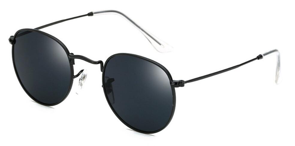 

Classic Round Metal Sunglasses Designer Eyewear Gold Frame Brand Sun Glasses Men Women Mirror Sunglass 5a8 with cases