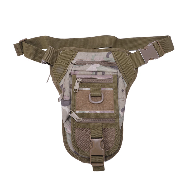 

Outdoor Multifunctional Waist Bag Hiking Drop Leg Bag Men'S Sport Cycling Fishing Hunting Gear Camouflage, Green color
