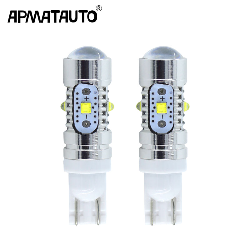 

2x w5w 168 T10 LED 25w 50W Extreme Bright with XBD Chip Bulbs For Car Parking Backup Reverse Wide Lights 194 920 912 921