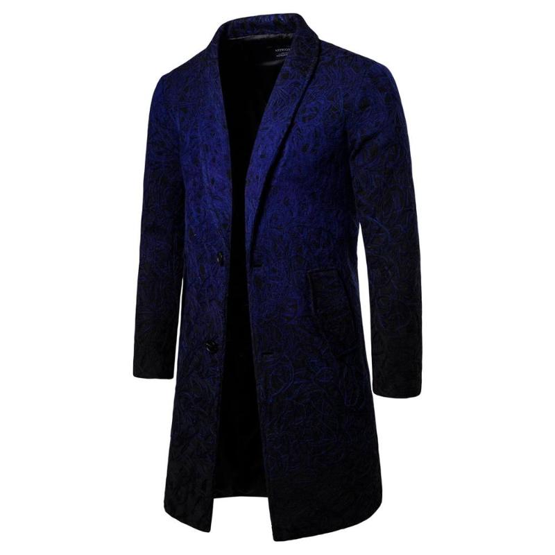 

Windbreaker Men New Trench Gentleman Winter European Style Slim Classic style Coats Hombre Overcoat Jackets Windbreaker, Black