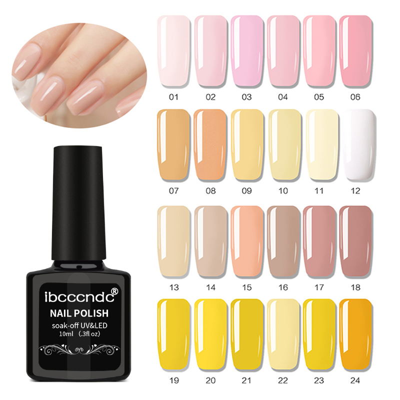 

10ml UV Gel Nail Polish LED Lamp Gel Lacquer 120 Color Polish Pure Colors Semi Permanent Varnish Nail Primer Base Top, 66