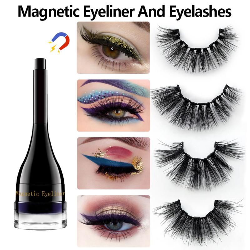 

Color Magnetic Eyeliner Magnet False Eyelashes Set Magnetic Color Eyeliner Set