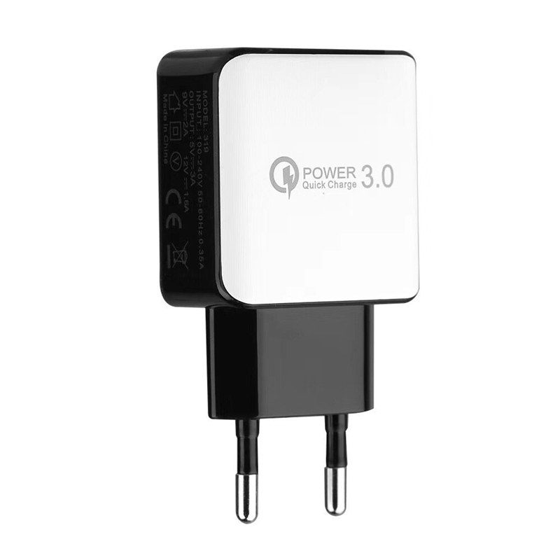 

QC3.0 Quick Charge 3A USB EU Plug Mini Travel Charger