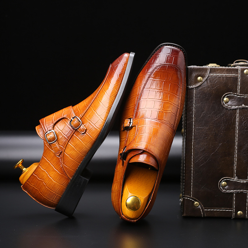 

48 leather shoes men business comfortable Stylish Gentleman's formal shoes men
