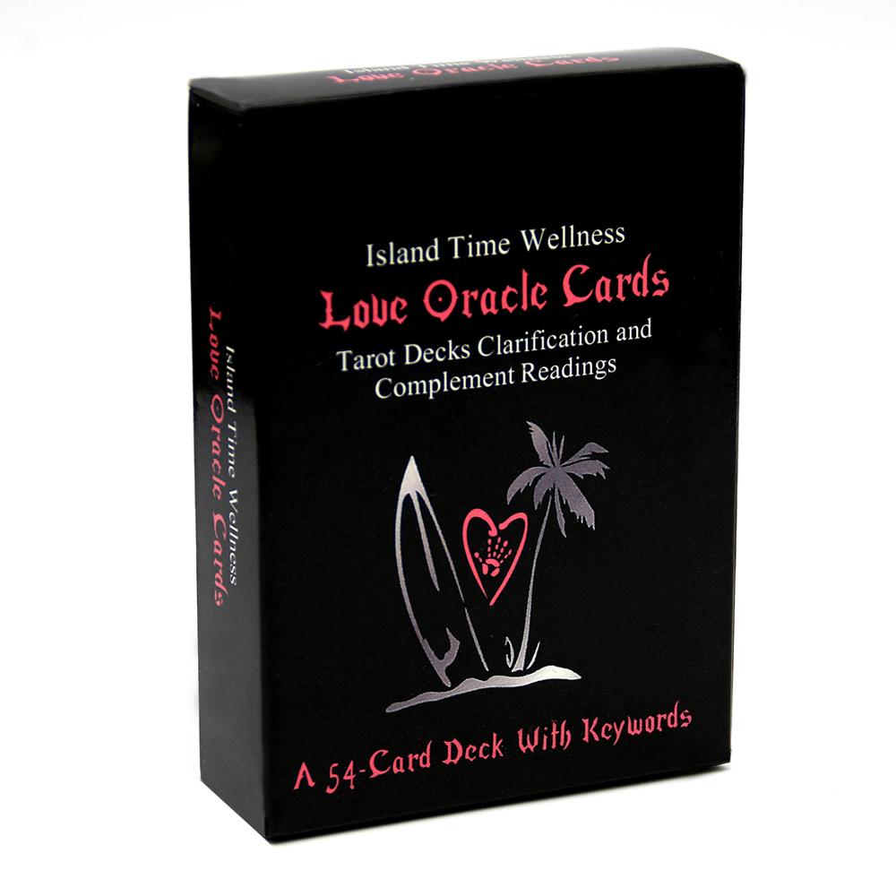 

Island Time Wellness Love Oracle Cards Tarot Decks Clarification and Complement Readings A 54 Card Deck with Keywords Toy Games