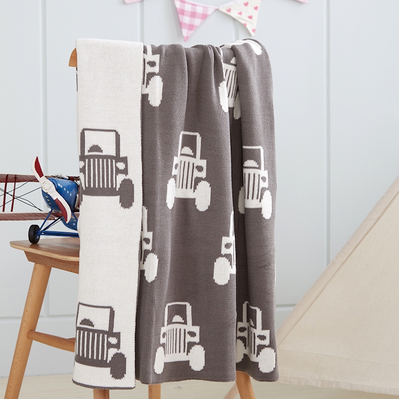 

baby bed blanket knit newborns swaddle soft blankets, Red