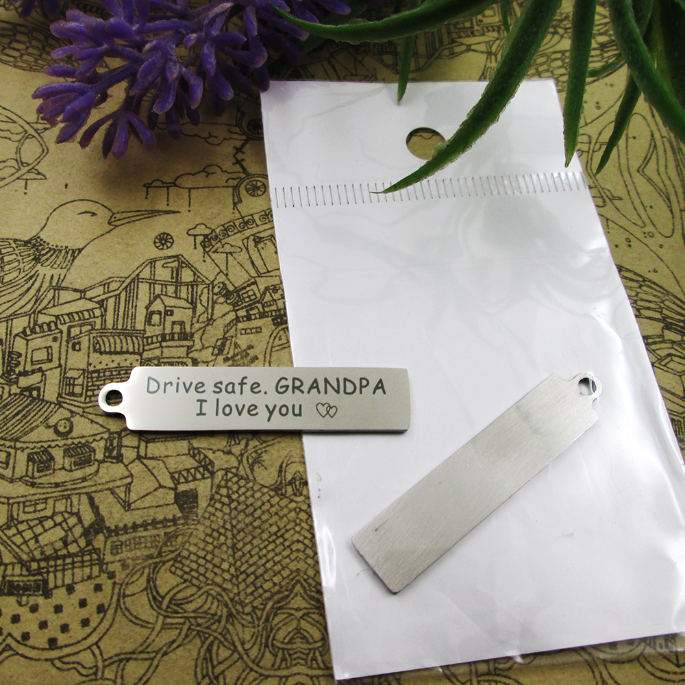 

40pcs--"drive safe grandpa i love you"stainless steel charms more style for choosing DIY Charms pendants for necklace