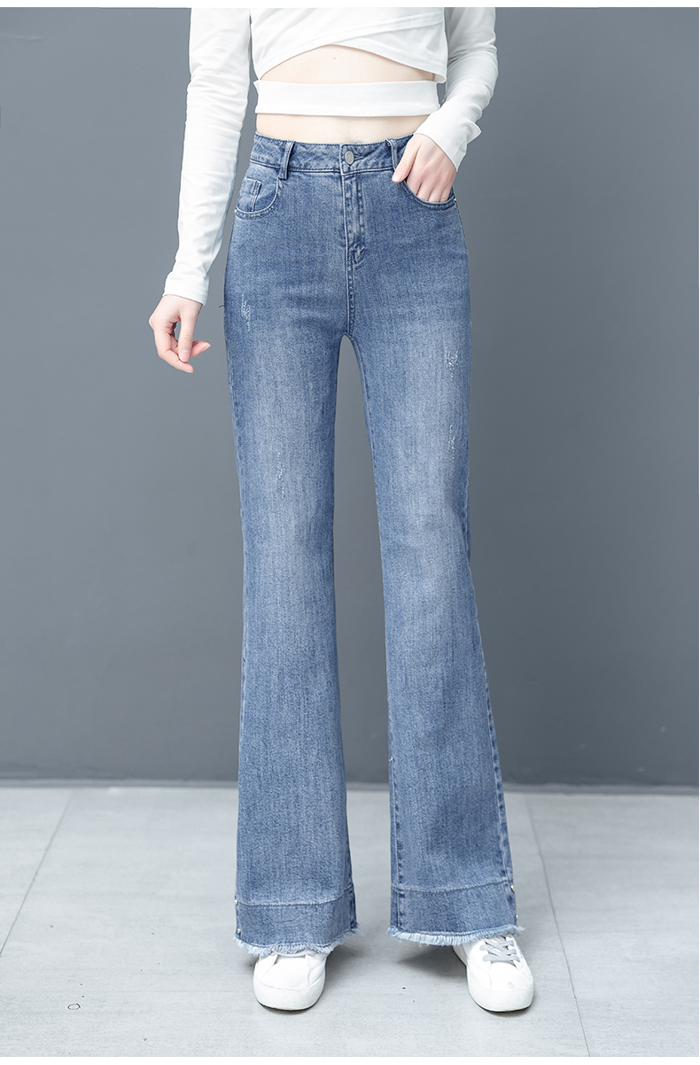

Light Blue The New Trousers Straight Loose Torre Restoring Ancient Ways