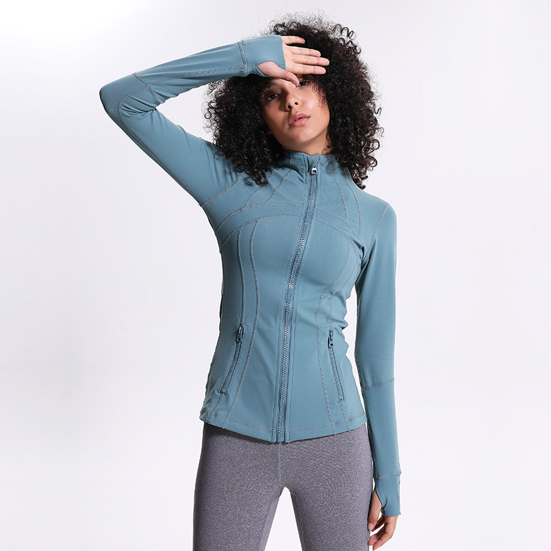 

winter fitness workout shirts for women yoga tops exercise long sleeve zipper running shirt sports tops gym women, Red2