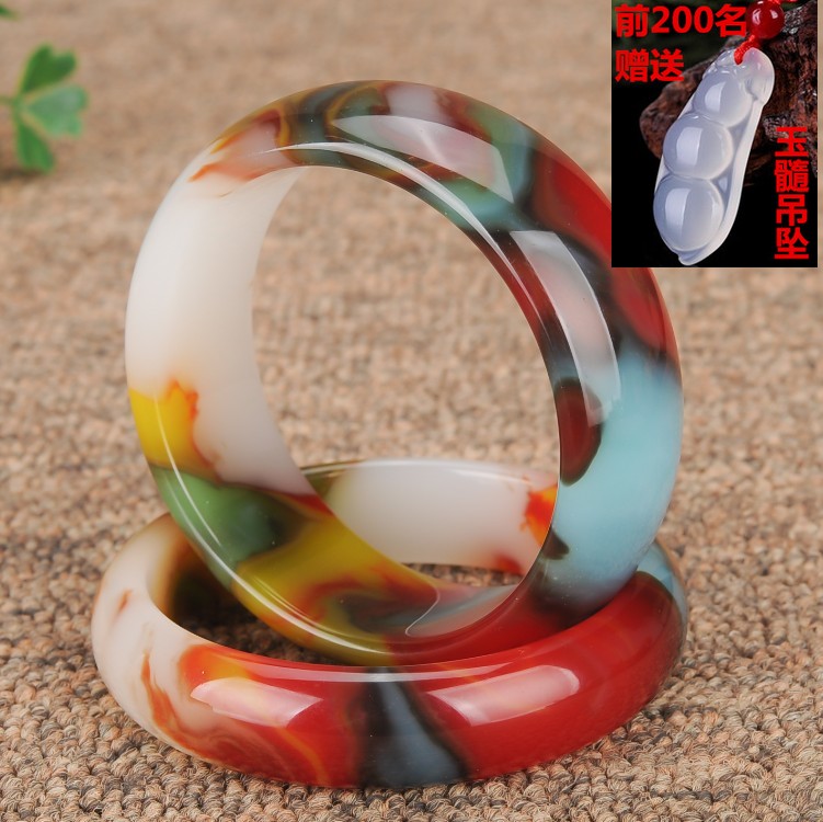 

hetian jade jade bracelet natural chicken heme gold jade womens bracelet