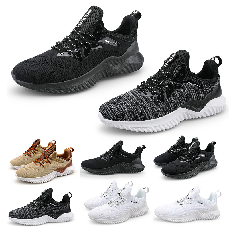 

luxury designer women men running shoes brown triple black white grey comfortable breathable net trainers sport sneakers size 39-46, A 1