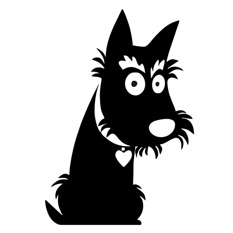 

16*11cm Sticker decal motorcycle car tuning scottish dog biker tartan Cute And Interesting Fashion Sticker Decals, Color