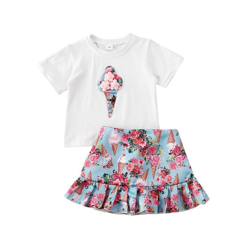 Childrens T-Shirt 100/% Cotton Short Sleeved Two Piece Summer Round Neck Unisex 2-8 Years Old