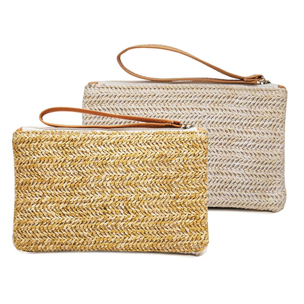 woven clutch purse
