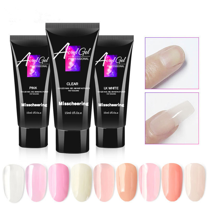 

15ml 9 Colors Nail Builder Gel Polish Varnish For Nail Extension UV Gel LED Sculpting Hard Nail Gel Lacquer Manicure Tool, As the pics showed