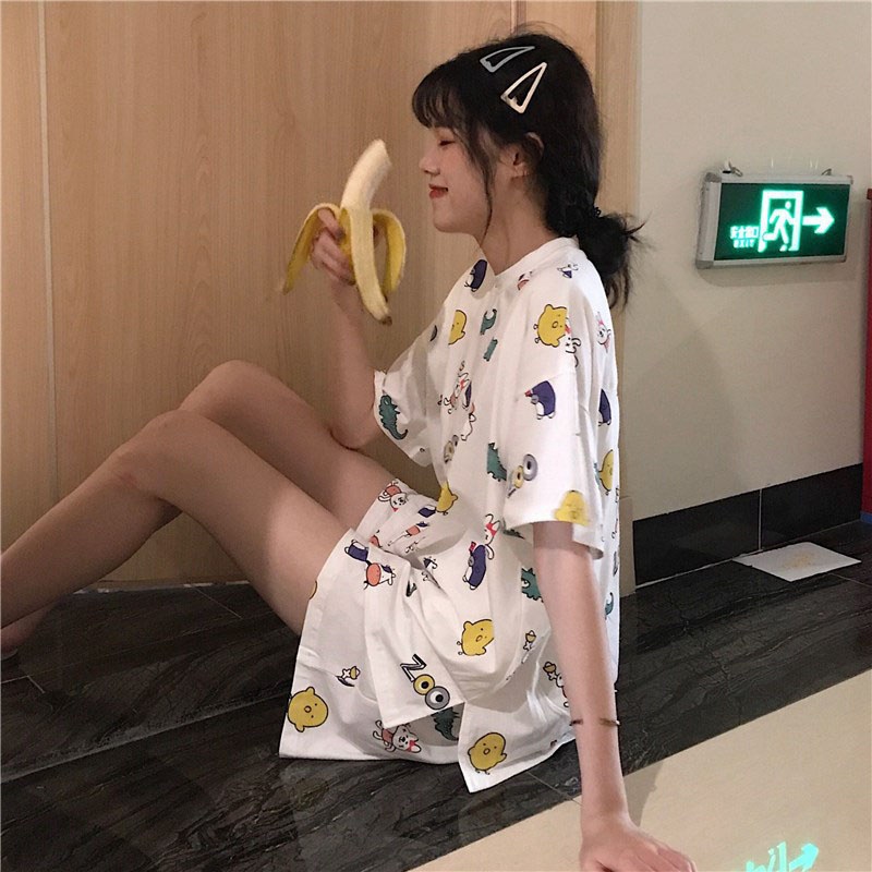 

Women's Pajamas Sleepwear Sleep Top Women Fashion Women's Home Clothes Nightdress Pajamas Set Sexy Lingerie Summer Nightwear