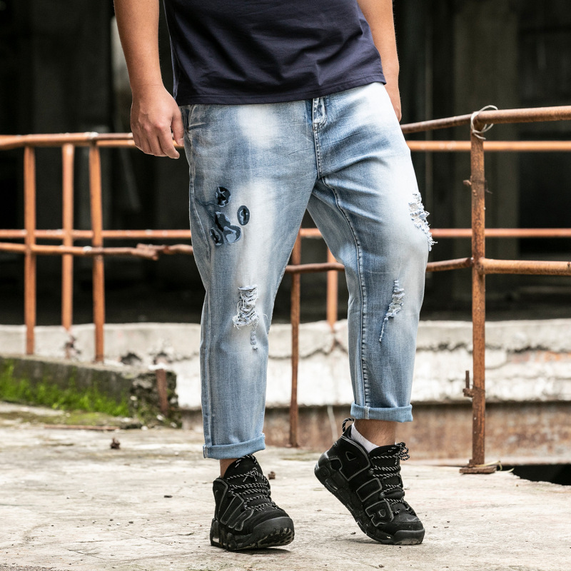 

Summer men's jeans large, Light blue