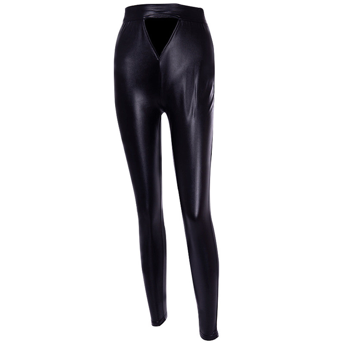 black shiny hot pants