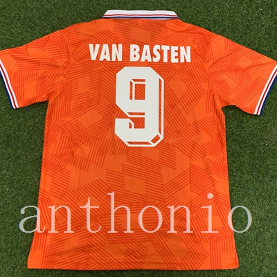 

TOP 1991/92 Hollands retro Soccer Jerseys star Van Basten 9 Rijkaard 4 Gullit 10 cruyff 14 KOEMAN SEEDORF football shirts Netherland BERGKAMP KLUIVERT shirt SIZE S-XXL, 1991 home custom