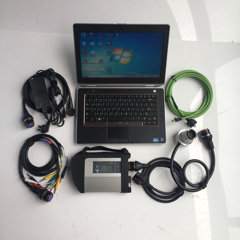 2021-06V H-DD MB Star C4 outil de numérisation SD Connect 4 logiciel avec ordinateur portable E6320 i5cpu fonctionne pour le diagnostic Compact c