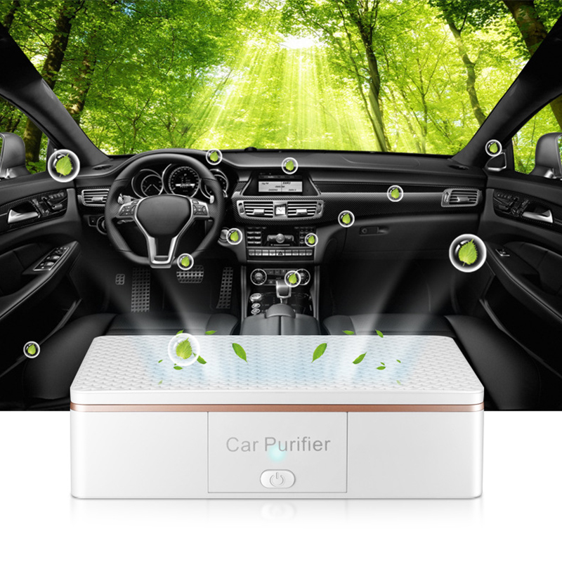 

2 in 1 Car Air Purifier for Automibile Interior Smog Formaldehyde Smell Remover Car Air Freshener Auto Ionizer Accessories