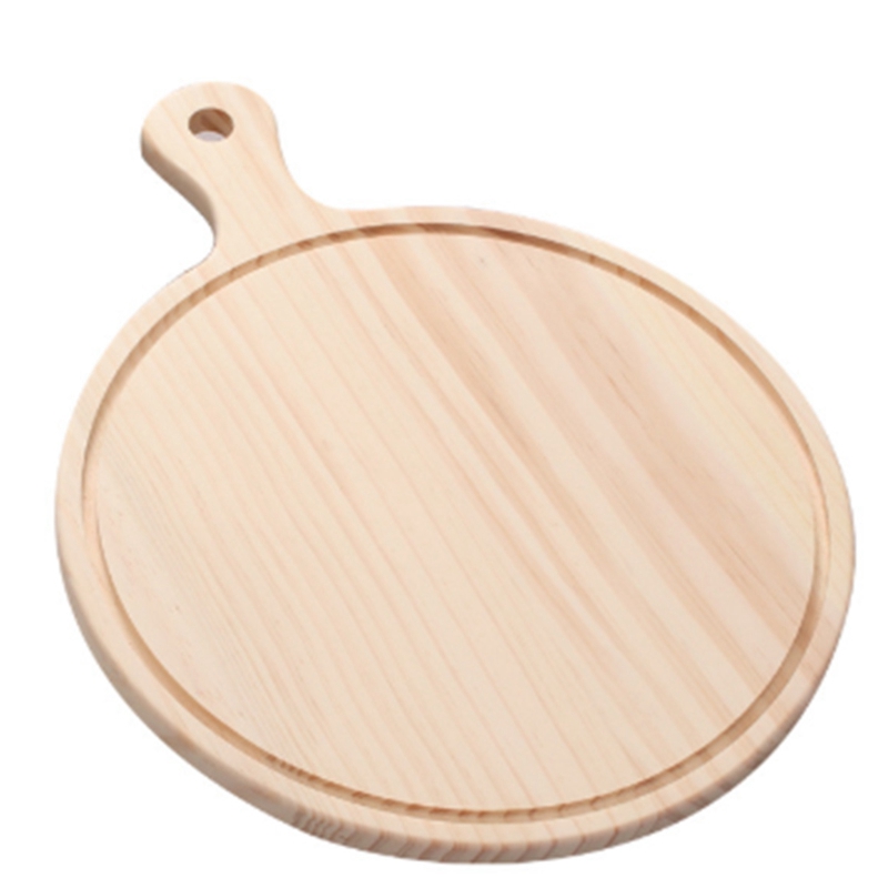 

Promotion! Wooden Pizza Board Pizza Tray Plate with Handle Baking Tray Cutting Board Platter Cake Bakeware Too
