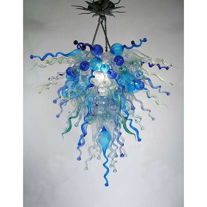 

Free Shipping AC LED Customized Style Modern Lamp Excellent Lighting Classic Style Blown Glass Flower Chandelier