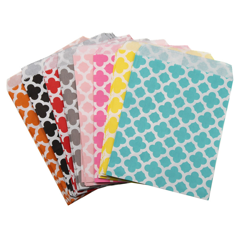

25/50/100pcs Blossom paper Bags Birthday Party Supplies Candy Bag Wedding Baby Shower Party Decor Cookie Packing Bags 16*18CM