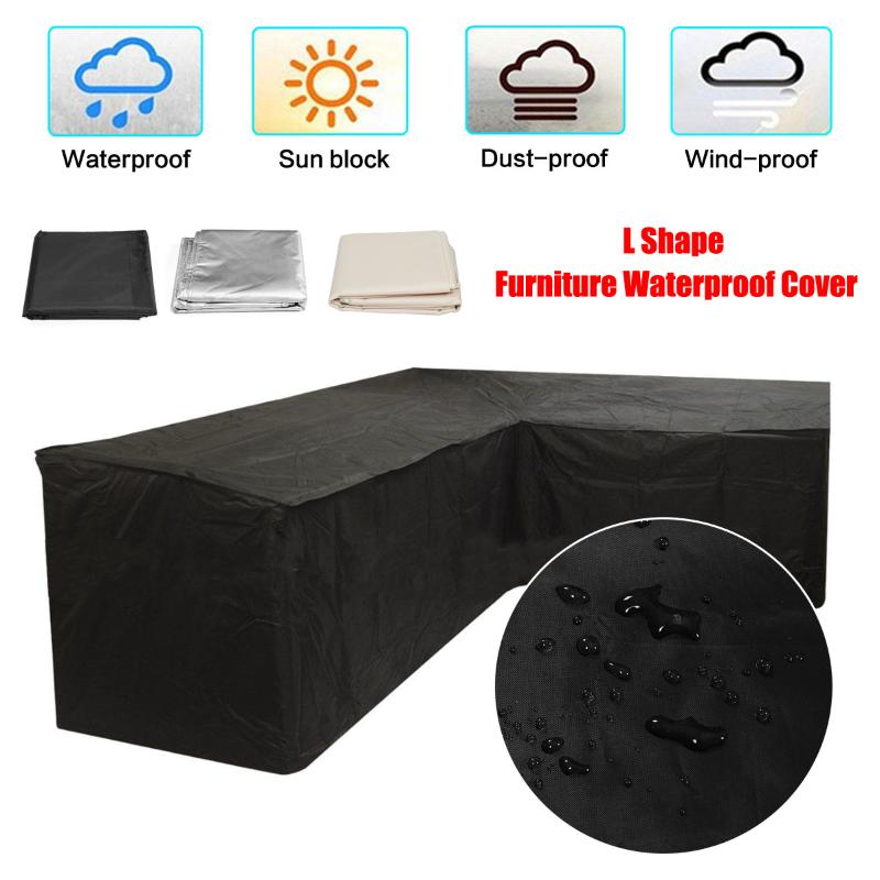 

L Shape Sofa Cover Slipcover Piano Sofa Couch Covers for Living Room Outdoor Waterproof Dustproof Garden Furniture