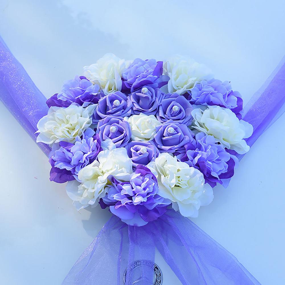 

Simulation flower wedding car decoration DIY Valentine's Day fake flower set wedding party decoration, Rose red