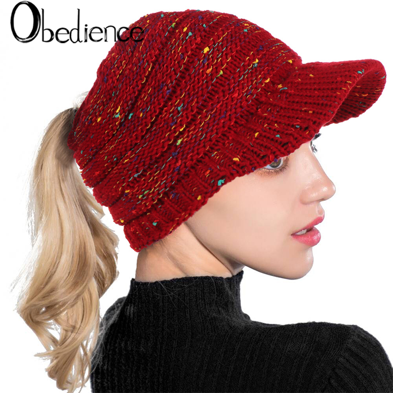 

Men and women's autumn and winter idea yarn knitted hat warm women's Lougong Mao knitted hat eaves, 10