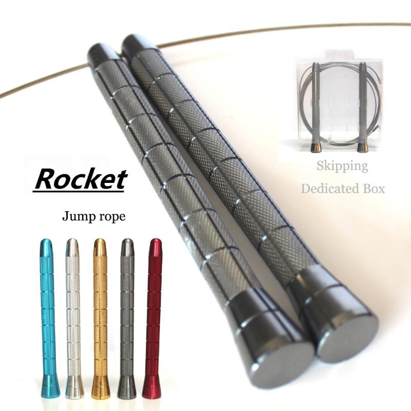 

Rocket" Jump Rope Professional Athletics Skipping With Ball Bearing (add one pcs replacement cable 2.0mm diameter