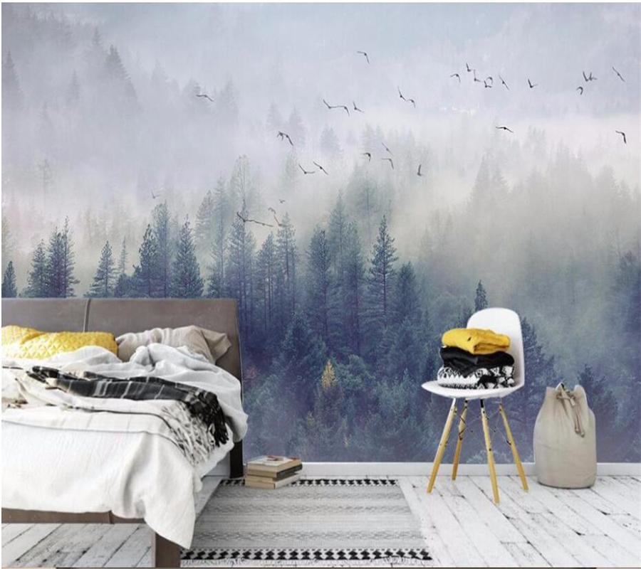 

mural papel de parede para quarto Custom wallpaper Cool Nordic TV Background Wall Living Room Bedroom Mural 3D Wallpaper, As pic