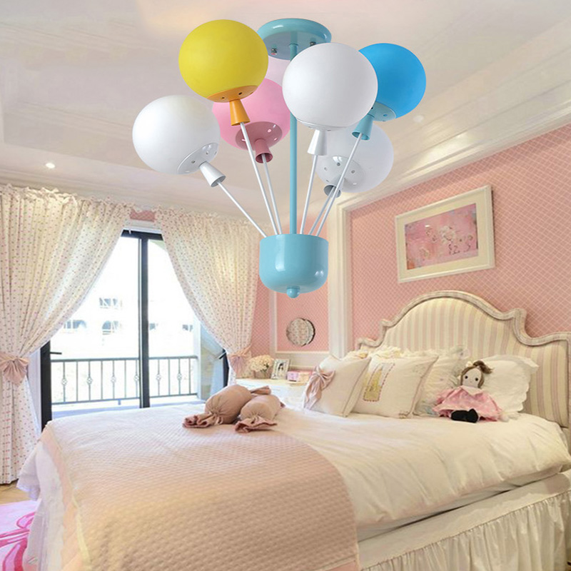 2019 Morden Colorful Balloon Pendant Light Creative Ceiling Lamp Lighting For Child Bedroom Kid S Bedroom Home Decoration Room Light Fixture From