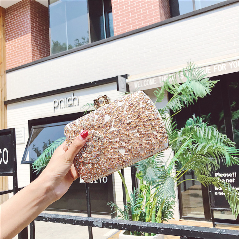 

Designercrystal Luxury evening bag shoulder bag Bling party purse Top diamond Boutique Gold silver women wedding Day clutch handbag