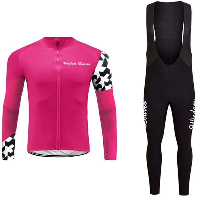 

Wisdom leaves Unisex Cycling Jersey Set Ropa Ciclismo Maillot Cool Cycling Jersey Sets Breathable MTB Clothing 2020 New Autumn, Black red
