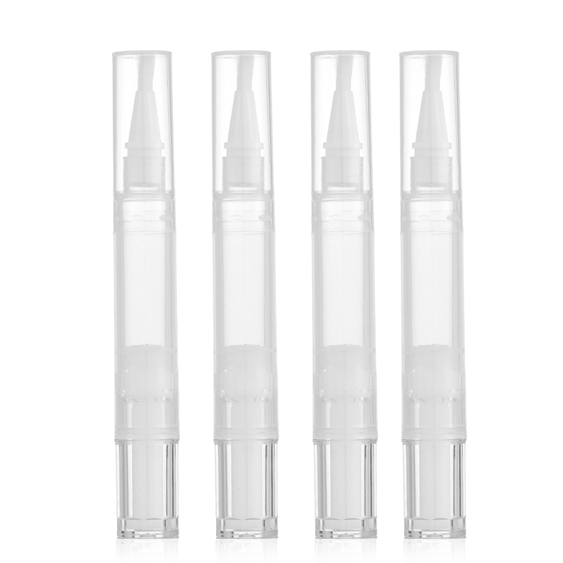 

4 Pcs Empty Nail Oil Pen With Brush Liquid Foundation Multipurpose Refillable Bottles 3Ml Travel Size Cosmetics Holder