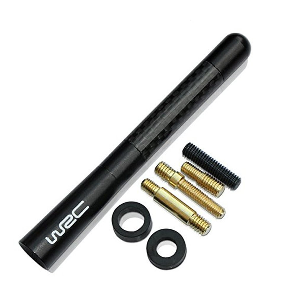 

120mm Carbon Fibre Car AM/FM Radio WRC Antenna for F150 F250 F350 E150 adapters in 4 common sizes GPS