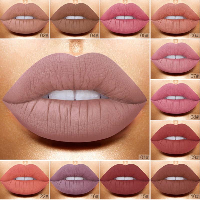 

12Pcs/Set Matte Long-Lasting Lipstick 12 Colors Lip Gloss Waterproof Red Lip Stick Beauty Lips Makeup Lipstick
