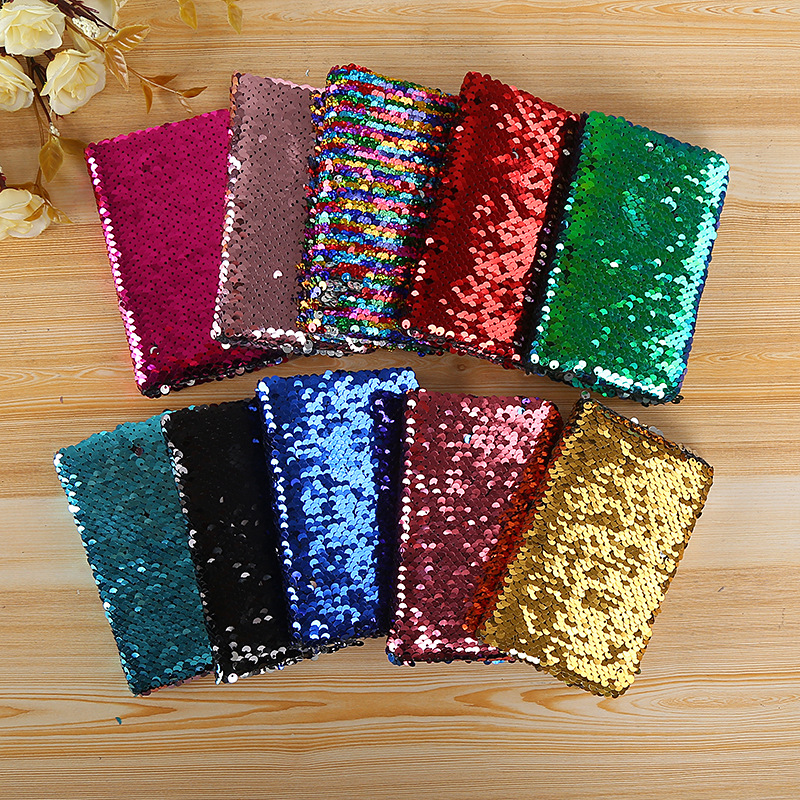 

NEW Design Creative Mermaid Magic Sequins Notebook Travel Journal Reversible Glitter Sequin Office Notepads School Diary Stationery Gift A6