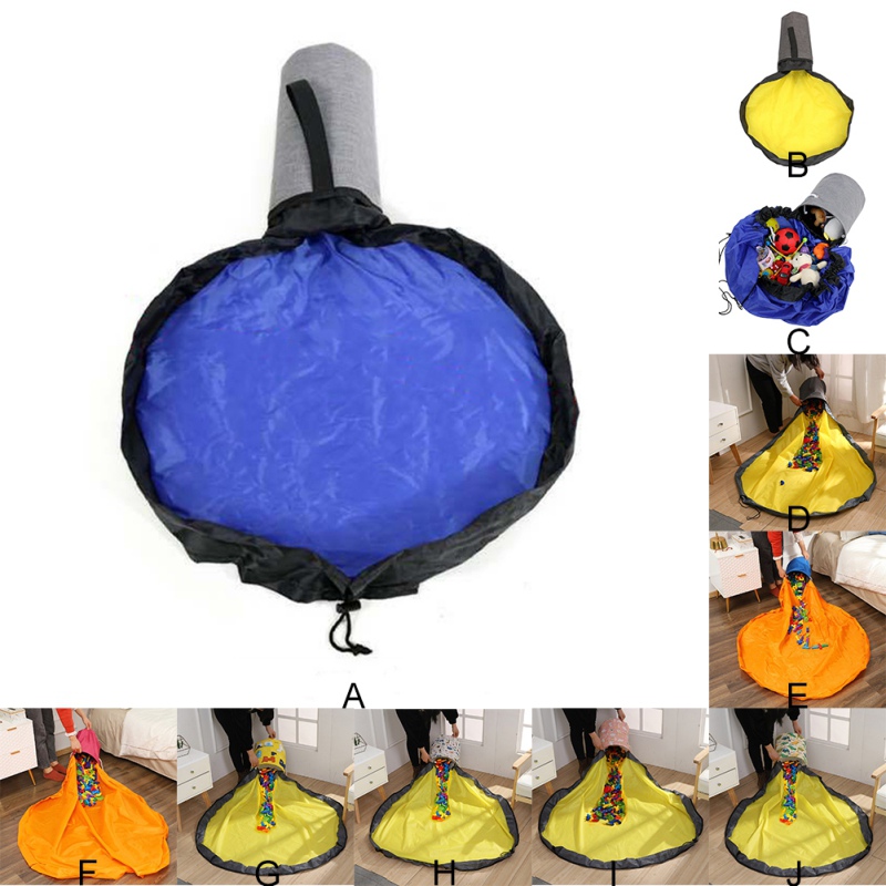 

Portable Kids Toy Storage Basket Large Play Mat Toy Clean-up Storage Container Quick Cleanup Waterproof Container Organizer