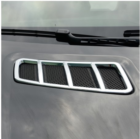 ABS Chrome Hood Bonnet Scoop Covers Frames for 13 Mercedes-Benz GLE ML GL GLS