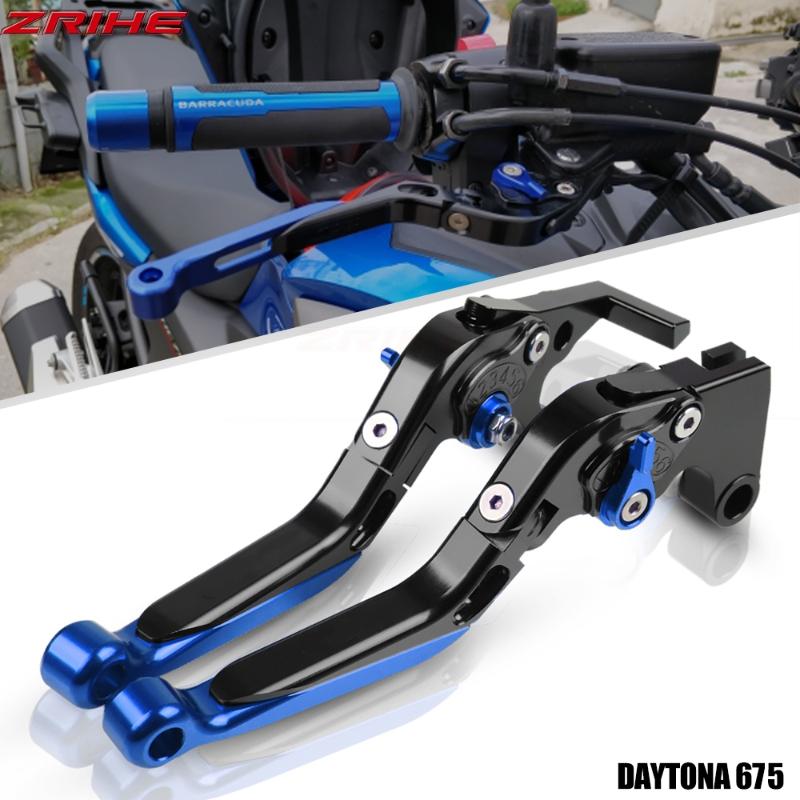

For TRIUMRH DAYTONA 675 2006-2015 2007 Motorcycle Accessories Clutch Brake Lever Aluminum Extendable Adjustable Foldable Levers