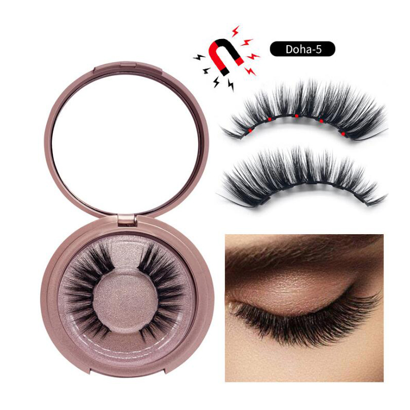 

2019 Newest Magnetic Liquid Eyeliner & Magnetic False Eyelashes & Tweezer Set Magnet False Eyelashes Set Glue Make Up Tools Set