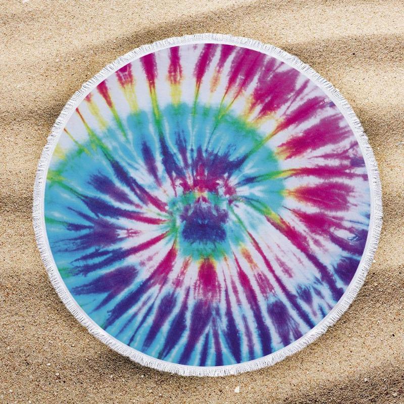 

Summer Tie Dye Beach Towel 2020 Picnic Towel Microfiber Beach Swimming Towels Girls Sport Yoga Mat bathing Towels Toalla playa