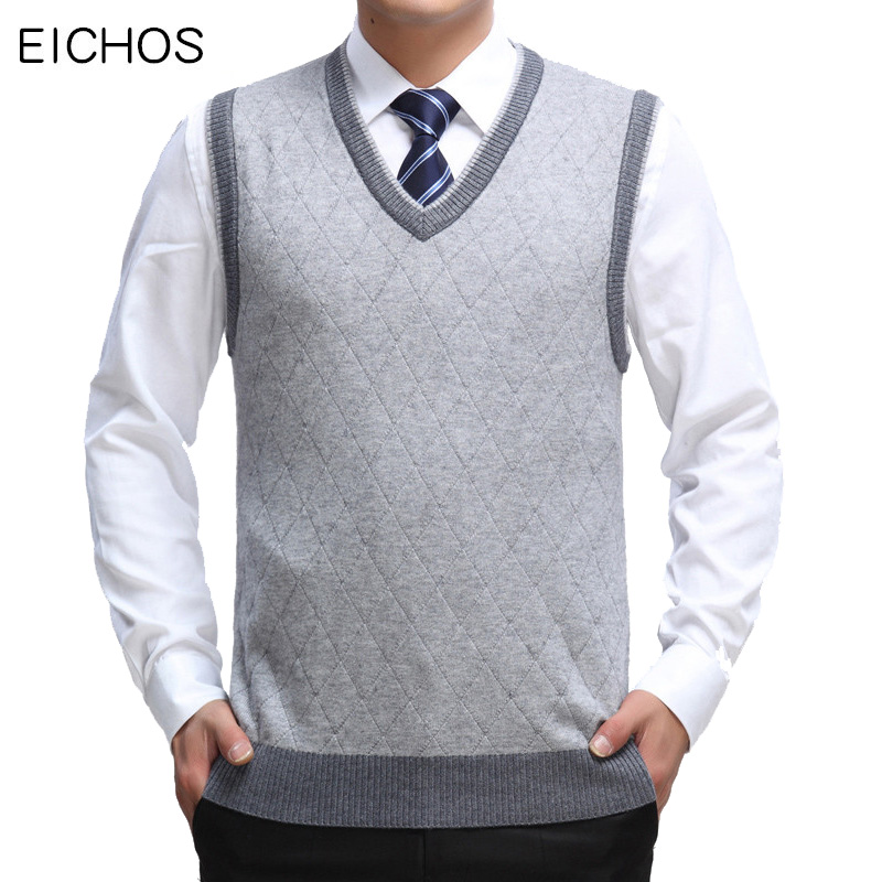 Men/'s pullover Gilet Tricot Chaud Col V Sans Manches Pullover Tops Chemise M-2XL